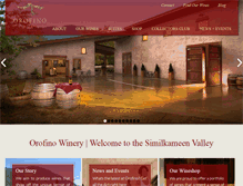 Tablet Screenshot of orofinovineyards.com